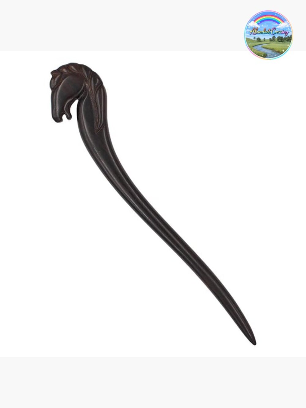 Natural Sandalwood Hair Sticks - Animal Hair Stick - Sustainable Retro Boho